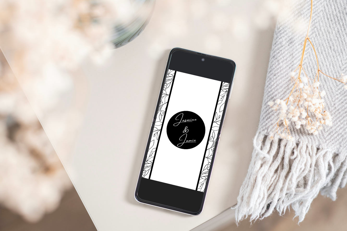 Athena Digital Wedding Day Guest Invitation