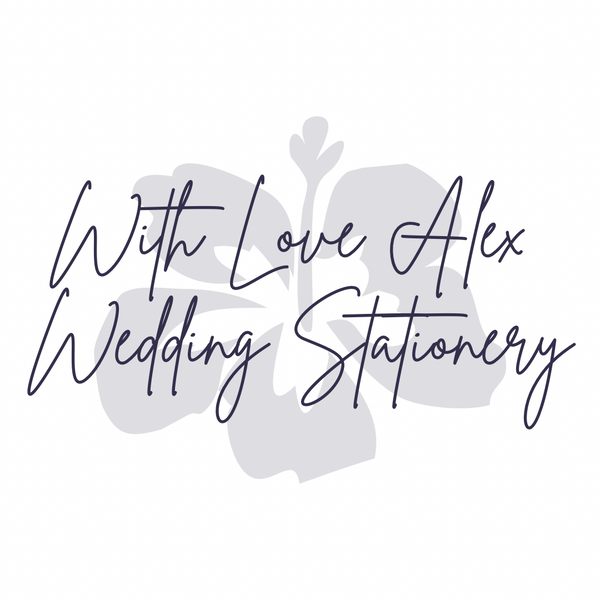 With Love Alex Wedding Stationery