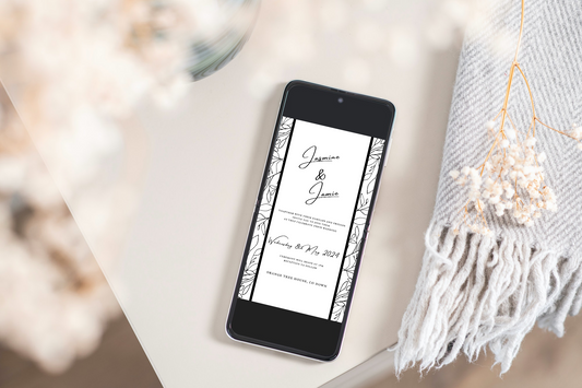 Athena Digital Wedding Day Guest Invitation